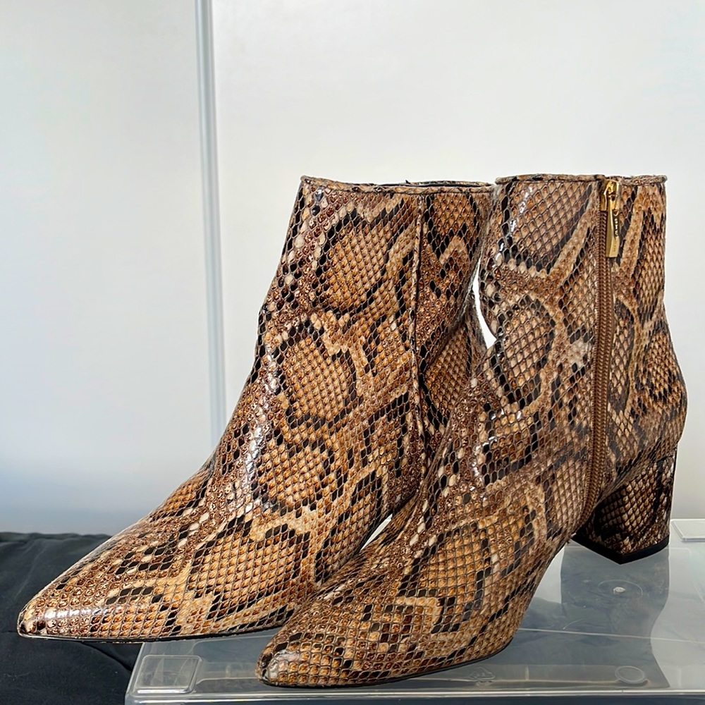 Steven by Steve Madden Snakeskin Booties